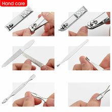 Load image into Gallery viewer, 18Pcs Manicure Pedicure Set Stainless Nail Clippers Kit Cuticle Grooming Beauty Unbranded