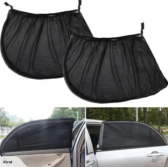 2x Universal Sun Shades Rear Side Seat Car Window Baby Kids Protection Unbranded