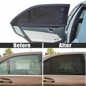 2x Universal Sun Shades Rear Side Seat Car Window Baby Kids Protection Unbranded