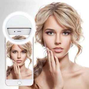 3 Mode Selfie LED Flash Ring Fill Light Camera Photography For iPhone Samsung LG Unbranded