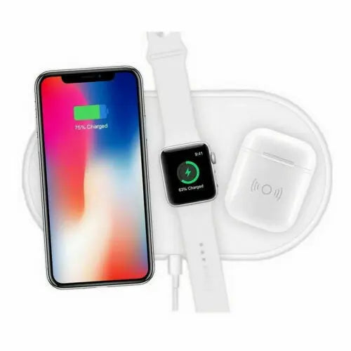 3-in-1 QI Wireless Charger Charging Station Dock for Apple Watch / iPhone/ AirPods Unbranded
