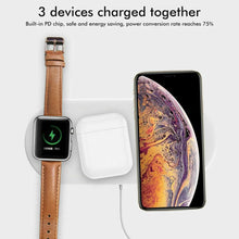 Load image into Gallery viewer, 3-in-1 QI Wireless Charger Charging Station Dock for Apple Watch / iPhone/ AirPods Unbranded