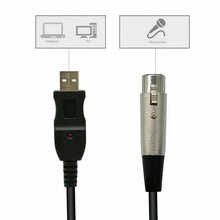 Load image into Gallery viewer, 3M USB Male to XLR Female Microphone USB MIC Link Cable Cord Adapter Converter Unbranded