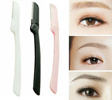 Load image into Gallery viewer, 3Pcs Hair Remover Trimmer Facial Eyebrow Razor Shaper Shaver Blade Knife Unbranded