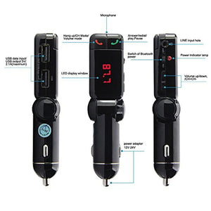 4-in-1 Bluetooth Car Kit Charger FM Transmitter Unbranded