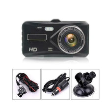 Load image into Gallery viewer, 4.0&#39;&#39; Touch FHD 1080P Dual Lens Car DVR Reversing Dash Cam Recorder One Click Shop