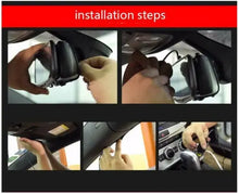 Load image into Gallery viewer, 4.3&quot; Rear View Mirror Dash Car Reverse Camera Kits Double Cam FHD 1080P One Click Shop