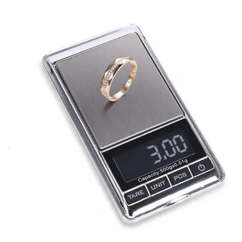 500g 0.01 DIGITAL POCKET SCALES Unbranded