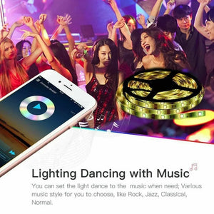 RGB LED Strip Lights IP65 Waterproof 5M 5050 12V + USB Bluetooth Controller AUS One Click Shop Australia
