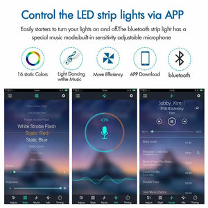 RGB LED Strip Lights IP65 Waterproof 5M 5050 12V + USB Bluetooth Controller AUS One Click Shop Australia