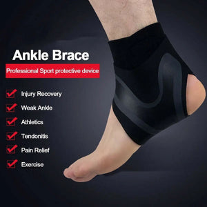Adjustable Sports Elastic Ankle Brace Support Unbranded