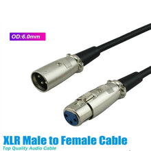 Load image into Gallery viewer, Balanced Microphone Cable XLR Patch Lead Male to Female Extension Mic cord Unbranded