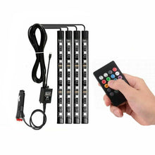 Load image into Gallery viewer, Car Interior RGB LED Strip Lights 5050 12V IP65 Waterproof Music +Controller Unbranded