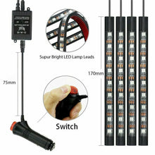 Load image into Gallery viewer, Car Interior RGB LED Strip Lights 5050 12V IP65 Waterproof Music +Controller Unbranded