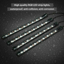 Load image into Gallery viewer, Car Interior RGB LED Strip Lights 5050 12V IP65 Waterproof Music +Controller Unbranded