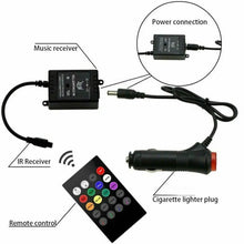 Load image into Gallery viewer, Car Interior RGB LED Strip Lights 5050 12V IP65 Waterproof Music +Controller Unbranded