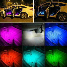 Load image into Gallery viewer, Car Interior RGB LED Strip Lights 5050 12V IP65 Waterproof Music +Controller Unbranded