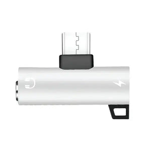 Copy of 2n1 TypeC to USB C 3.5mm Audio Jack Headphone AUX & Sync Data & Charge Adapter Unbranded