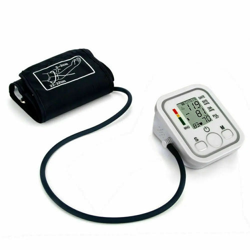 Digital Blood Pressure Monitor Upper Arm Automatic BP Machine Heart Rate Monitor Unbranded