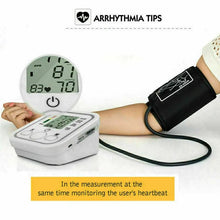 Load image into Gallery viewer, Digital Blood Pressure Monitor Upper Arm Automatic BP Machine Heart Rate Monitor Unbranded