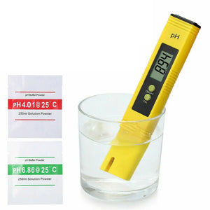 Digital PH Meter Yellow Tester Pen 2 Water Hydroponics Aquarium Tester Unbranded