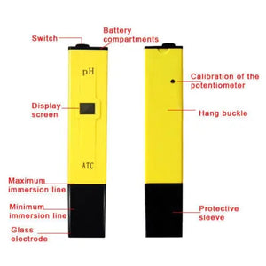 Digital PH Meter Yellow Tester and TDS 3 Meter Set Optional Unbranded