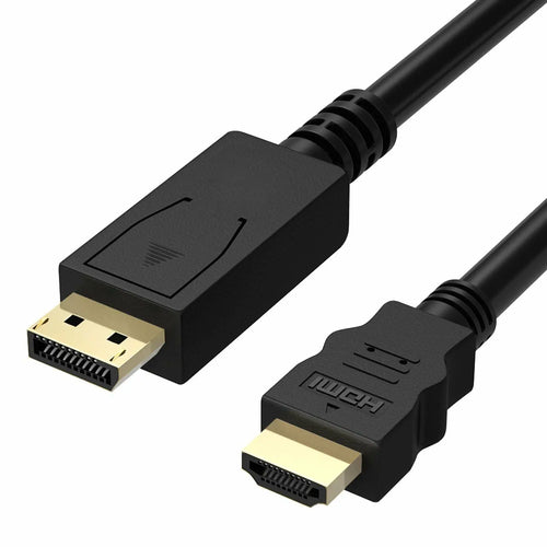 DisplayPort DP to HDMI Cable Male to Male Full HD High Speed Unbranded