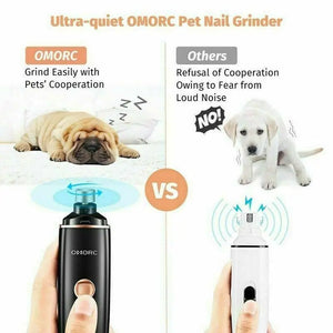 Electric Dog Toe Nail File Grinder Clippers Pet Cat Claw Grooming Trimmer Tools Unbranded