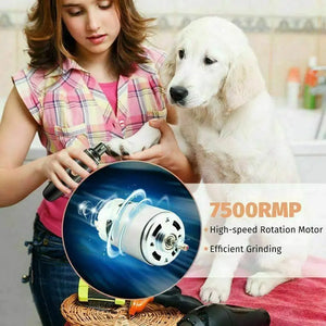 Electric Dog Toe Nail File Grinder Clippers Pet Cat Claw Grooming Trimmer Tools Unbranded