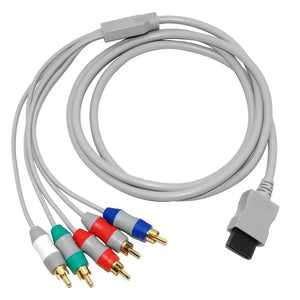 HDTV Component HD TV GOLD AV Cable Video 480p for Nintendo Wii & Wii U Console Unbranded