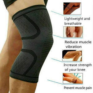 Knee Support Brace Compression Sleeve Arthritis Pain Relief Gym Unbranded