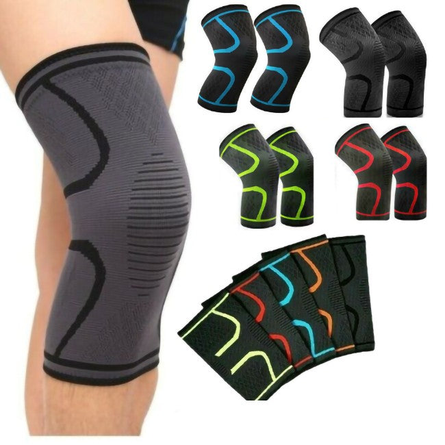 Knee Support Brace Compression Sleeve Arthritis Pain Relief Gym Unbranded