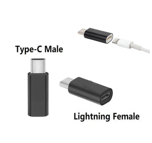 LIGHTNING TO TYPE C ADAPTER USB C MALE TO APPLE FEMALE 8 PIN One Click Shop Australia