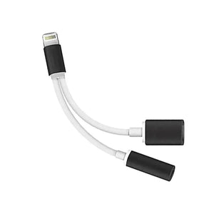 Lightning to 3.5mm Splitter Headphone Audio Adapter and Charge Cable for iPhone 7 & 7 Plus One Click Shop