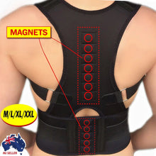 Load image into Gallery viewer, Magnetic Posture Corrector Belt for Lumbar Lower Back Support Shoulder Brace One Click Shop Australia