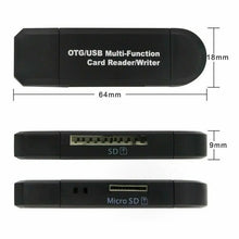 Load image into Gallery viewer, Micro USB OTG to USB 2.0 Adapter SD TF Micro Card Reader Unbranded One Click Shop