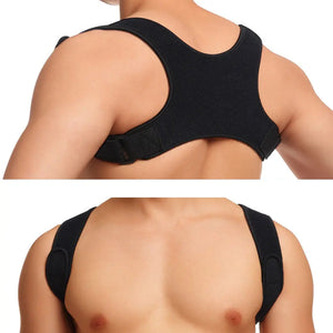 Posture Corrector Women Men Shoulder Brace Back Support Strap Belt Adjustable One Click Shop Australia