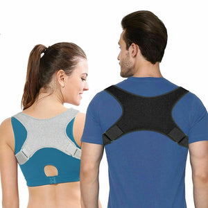 Posture Corrector Women Men Shoulder Brace Back Support Strap Belt Adjustable One Click Shop Australia