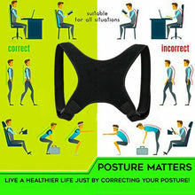 Load image into Gallery viewer, Posture Corrector Women Men Shoulder Brace Back Support Strap Belt Adjustable One Click Shop Australia