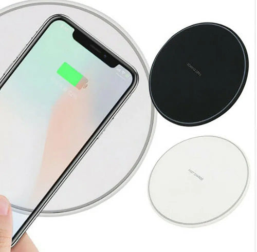 Qi Wireless Charger FAST Charging Pad Receiver For iPhone and Samsung Unbranded