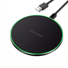 Load image into Gallery viewer, Qi Wireless Charger FAST Charging Pad Receiver For iPhone and Samsung Unbranded