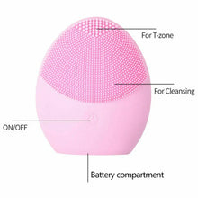 Load image into Gallery viewer, Silicone Face Cleansing Brush Electric Facial Cleanser Washing Massager Scrubber Unbranded