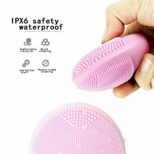 Load image into Gallery viewer, Silicone Face Cleansing Brush Electric Facial Cleanser Washing Massager Scrubber Unbranded