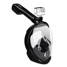 Load image into Gallery viewer, Snorkeling Diving Mask M2068G Full Face Anti Fog with action camera holder Unbranded