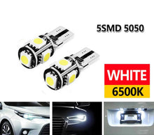 Load image into Gallery viewer, T10 Wedge 5SMD Parker Number Plate LED Bulbs W5W 194 168 131 WHITE CANBUS One Click Shop Australia