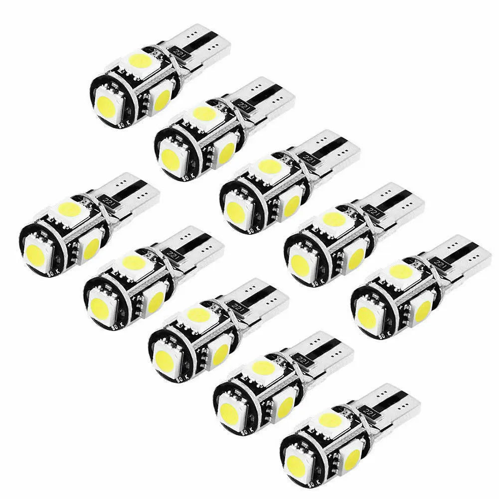 T10 Wedge 5SMD Parker Number Plate LED Bulbs W5W 194 168 131 WHITE CANBUS One Click Shop Australia