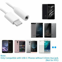 Load image into Gallery viewer, Type C Male to Audio Jack Aux Female 3.5mm Adapter Cable For Earphone Headphone  Unbranded