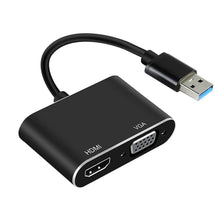 Load image into Gallery viewer, USB 3.0 to HDMI and VGA Full HD 1080p Video Adapter Cable Converter One Click Shop Australia