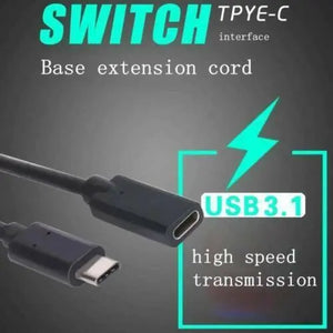 USB 3.1 Type-C Extension Charging Cable USB-C Male to Female Cord Lead Unbranded