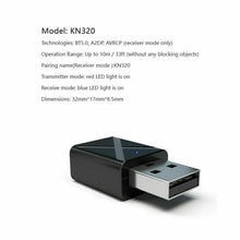 Load image into Gallery viewer, USB Bluetooth 5.0 Transmitter Receiver Stereo Audio Adapter AUX 3.5mm One Click Shop Australia